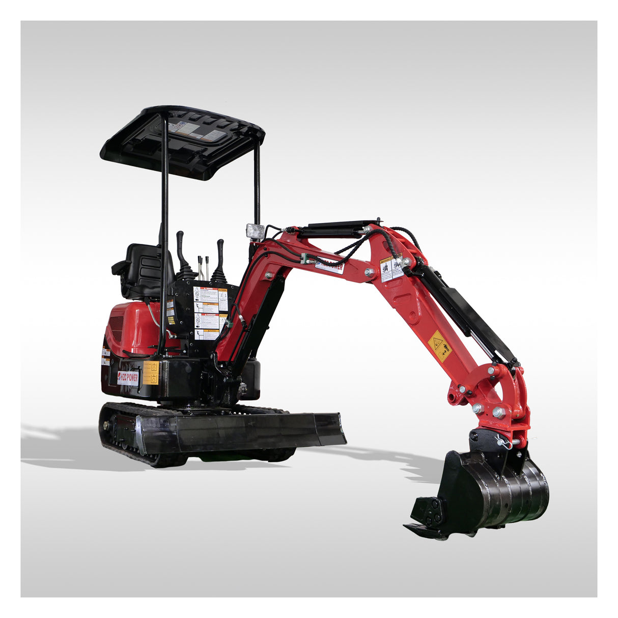 HZC Mini Excavator Pro 1 Tone 7KW Diesel Swing Boom & Adjustable Track